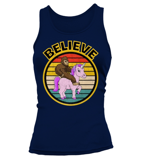 Bigfoot Riding A Unicorn Tank top Woman