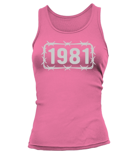 Birthday Vintage 1981 Barbed Wire Tank top Woman