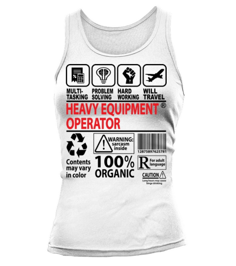 Heavy Equipment Operator MultiTasking Certified Tank top Woman