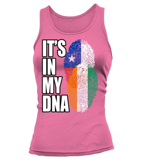 Ivorian And Chilean Mix Heritage DNA Flag Tank top Woman