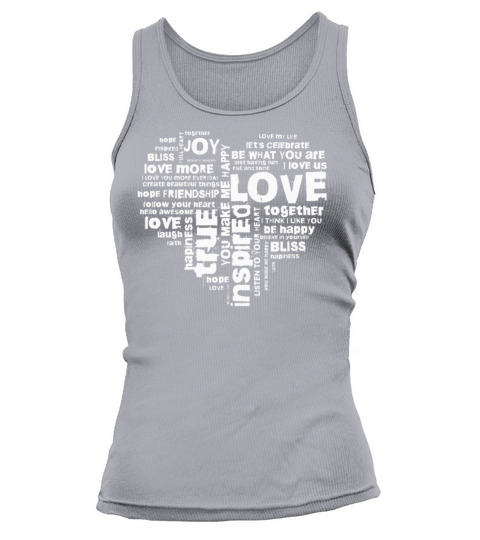 Love Joy Inspiration Words Valentine’s day Tank top Woman