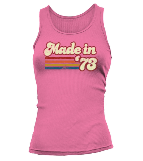 Vintage 1973 48th Birthday Made in 1973 Born in Tank top Woman