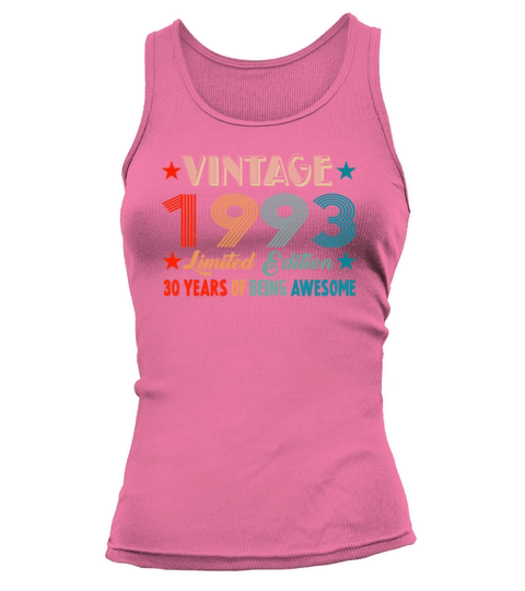 Vintage 1993 Limited Edition 30 Years Old Birthday Tank top Woman