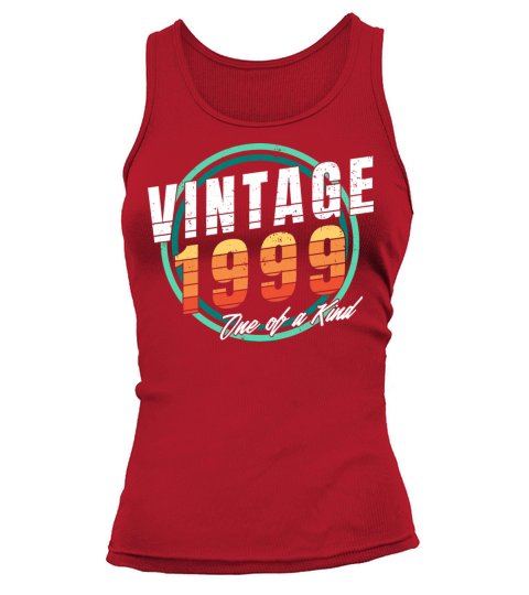 Vintage 1999 Shirt for Men Women 24 Year Old 24th Tank top Woman