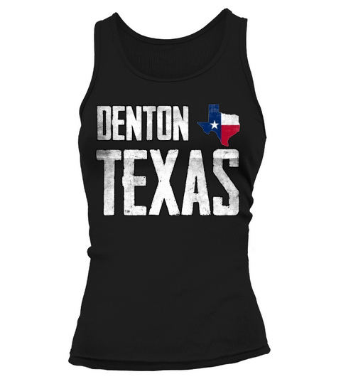 Vintage Denton Texas Flag Tank top Woman
