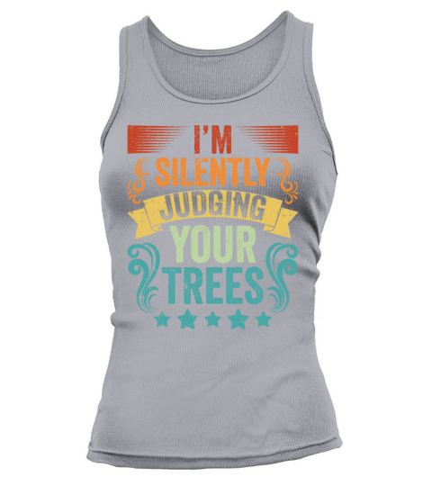 Vintage Im Silently Judging Your Trees An Tank top Woman
