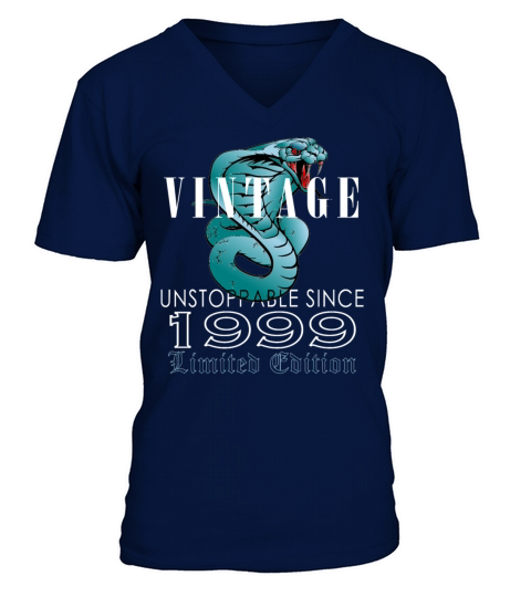 1999 Vintage 24 Year Limited Edition V-Neck T-shirt