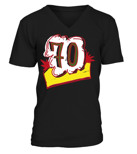 Anniversary Birthday day of honor gift Legends 70 V-Neck T-shirt