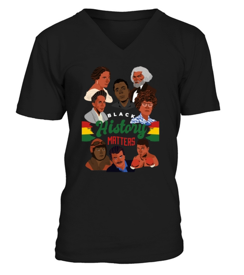 Black History Month African American History V-Neck T-shirt