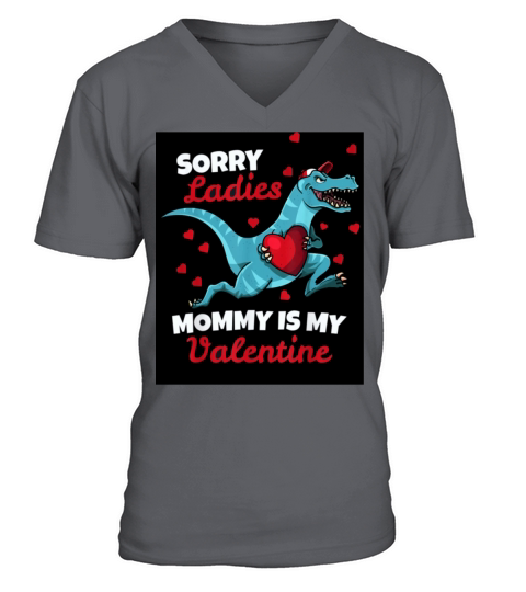 Boys Valentines Day Shirt Sorry Mommy Is My Valen V-Neck T-shirt