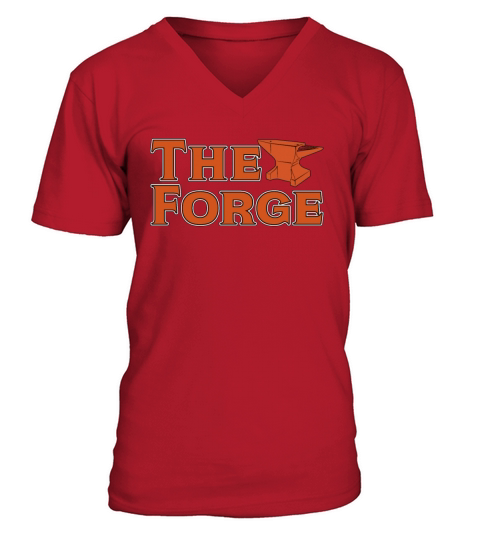 Forging The Forge Metalworker Crafts Blacksmiths V-Neck T-shirt