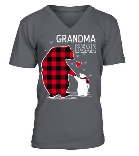 Grandma Bear V-Neck T-shirt