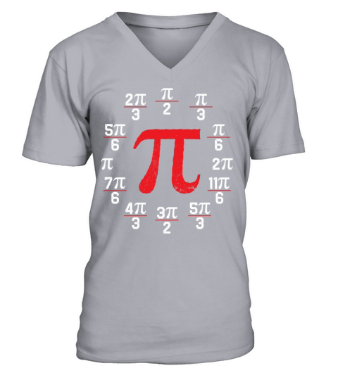 Math Instructor Math Teacher Mathematician Pi Day V-Neck T-shirt