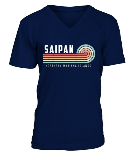 Saipan National Park Vintage V-Neck T-shirt