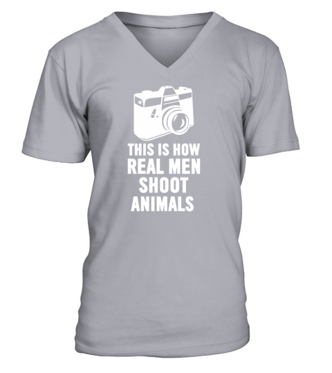 This Is How Real Men Shoot V-Neck T-shirt