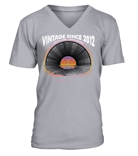 Vintage since 2012 Retro Disco Music Vintage V-Neck T-shirt