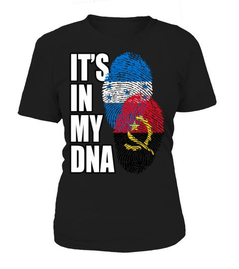 Angolan And Honduran Mix Heritage DNA Flag Women's T-Shirt