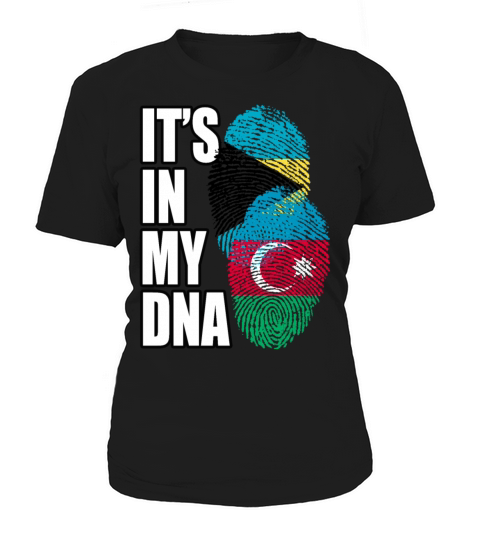 Azerbaijani And Bahamian Mix Heritage DNA Flag Women's T-Shirt