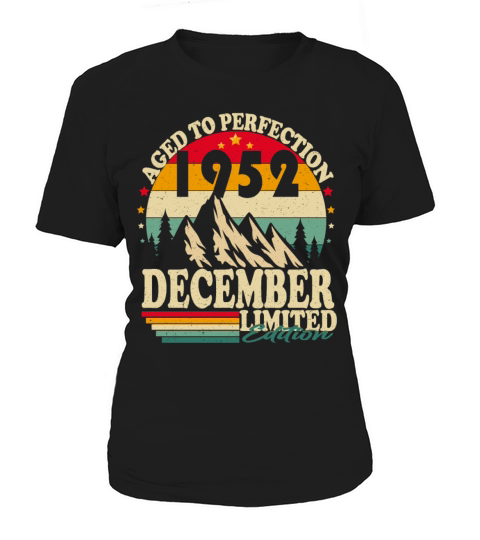 December 1952 Vintage vintage retro birthday Women's T-Shirt