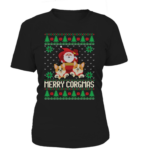 Merry corgmas ugly Christmas sweater Women's T-Shirt