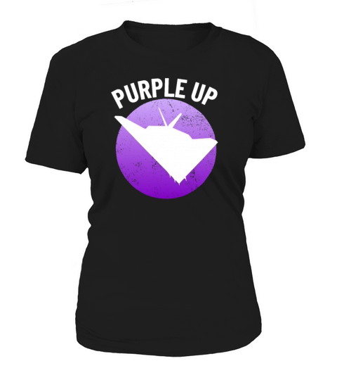 Purple Up F117 Stealth Nighthawk Military Kid Boys Women's T-Shirt