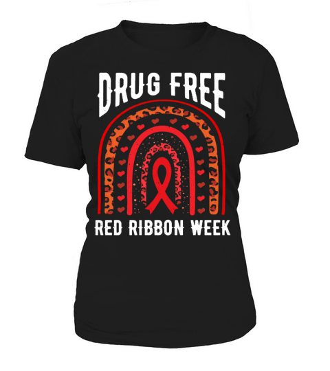 Rainbow Ribbon Week October Substance Wear Red Women's T-Shirt