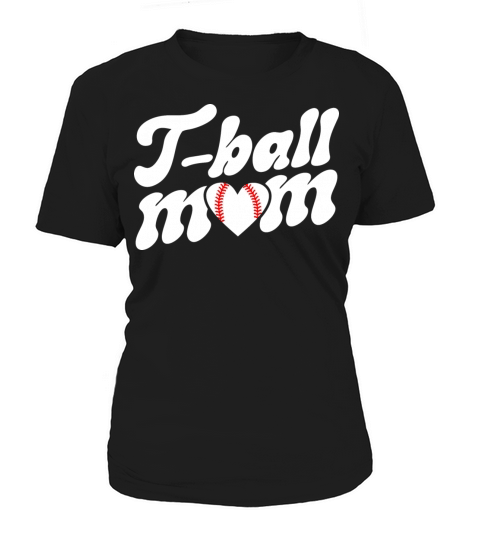 Retro Groovy Tball Parent Player T-Ball Mom Women's T-Shirt