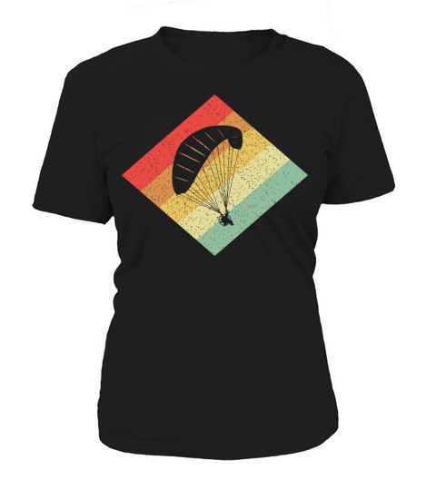 Retro Vintage 80S Paragliding For Paragliders Women's T-Shirt