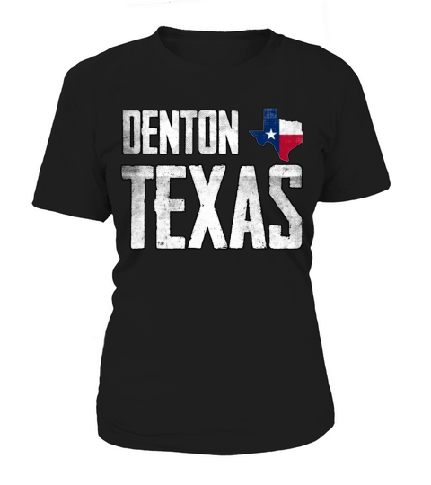 Vintage Denton Texas Flag Women's T-Shirt