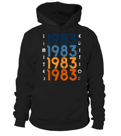 40 Years Vintage 1983 Retro 40th Birthday Hoodie Unisex