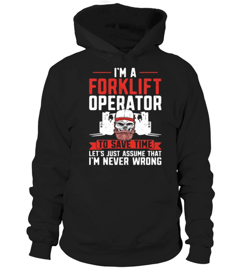 Certified Forklift Truck Operator Hoodie Unisex