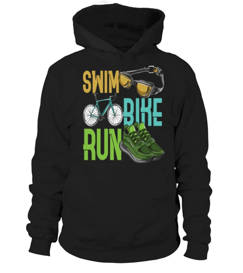 Children Triathlet Swim Bike Run Triathlon Hoodie Unisex