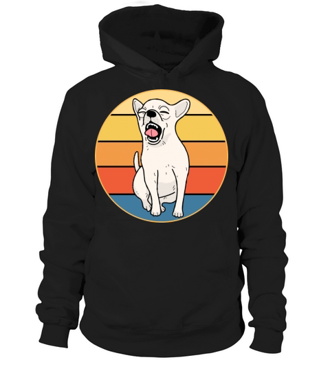 Cute Chihuahua Dog Breed Vintage Retro Sunset Hoodie Unisex
