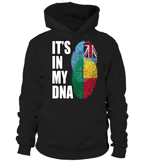 Fijian And Benin Mix Heritage DNA Flag Hoodie Unisex