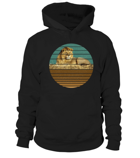 vintage retro sunset art of zoo Hoodie Unisex