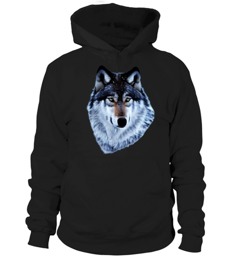Wolf artwork design predator face imprint Hoodie Unisex