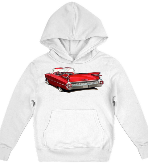 1959 Red Cadillac Kids Hoodie