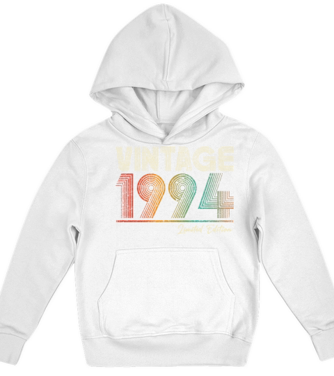 29 Years Old Vintage 1994 29th Birthday Gifts Kids Hoodie
