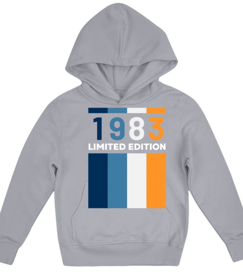 40 Years Vintage 1983 Retro 40th Birthday Kids Hoodie