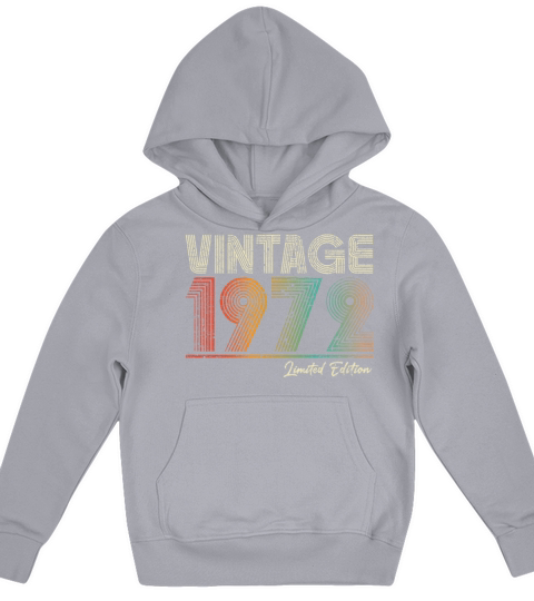 51 Years Old Vintage 1972 51st Birthday Gifts Kids Hoodie
