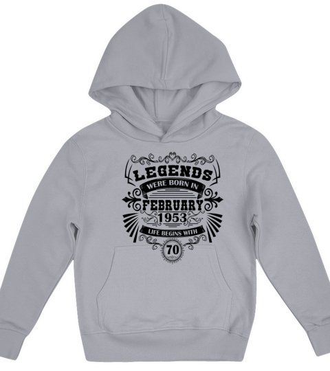 Birthday Vintage February 1953 Retro Kids Hoodie