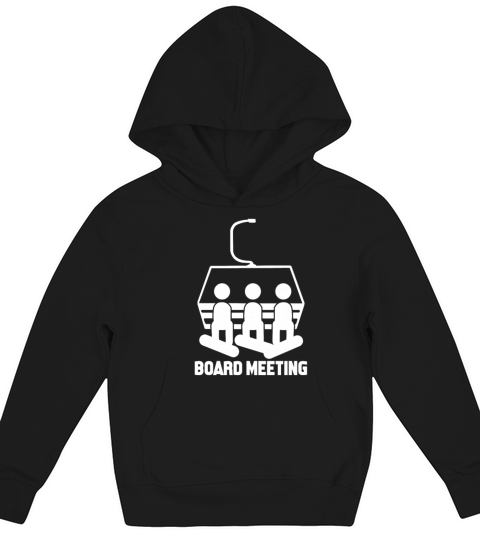 Board Meeting Snowboarding Kids Hoodie