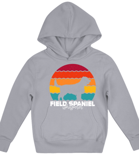 Field Spaniel Whisperer Retro Vintage Kids Hoodie