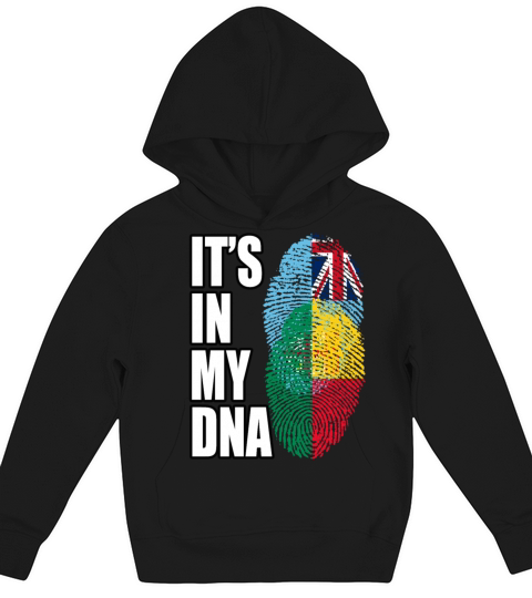 Fijian And Benin Mix Heritage DNA Flag Kids Hoodie