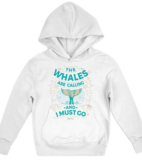 Funny Whale Watching Sea Mammal Kids Hoodie
