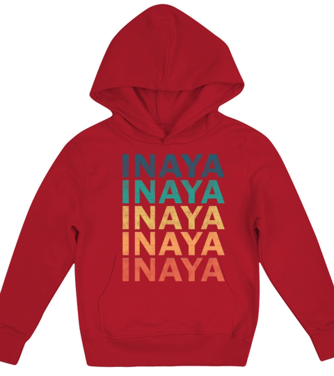 Inaya Name T Shirt - Inaya Vintage Retro Name Gift Kids Hoodie