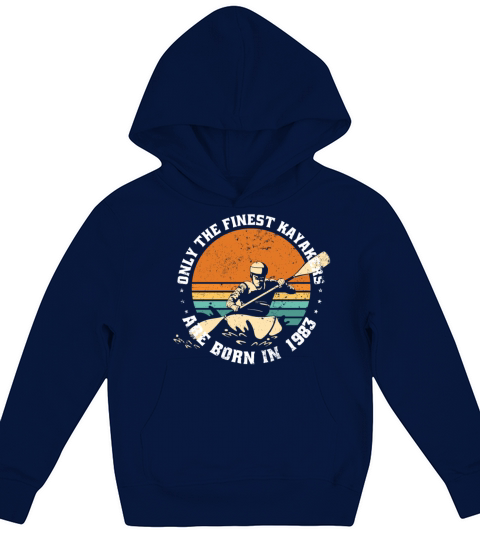 Kayak-Rafting KAYAKER Vintage 1983 Birthday Kids Hoodie