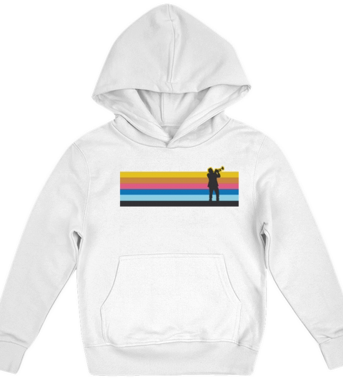 Trumpet Player Retro Vintage Kids Hoodie