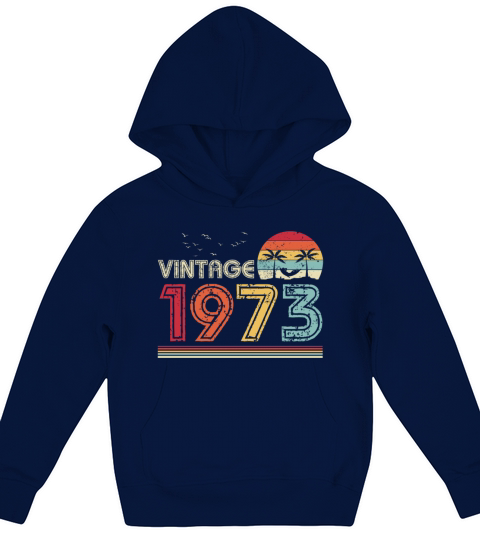 Vintage 1973 Limited Edition 48th Birthday Gift Kids Hoodie