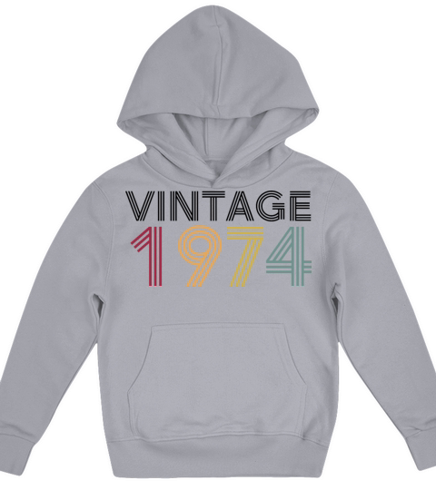 Vintage 1974 Kids Hoodie